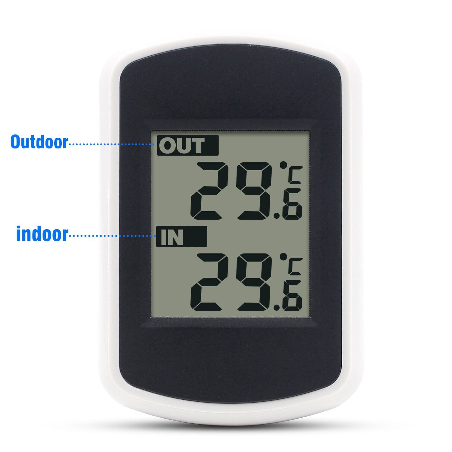 Cyfrowy bezprzewodowy termometr LCD do pomiaru temperatury wewnątrz i - obrazek 7