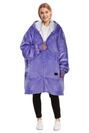 Sherpa ponadwymiarowy koc z kapturem Katalonia, duża bluza z kapturem,